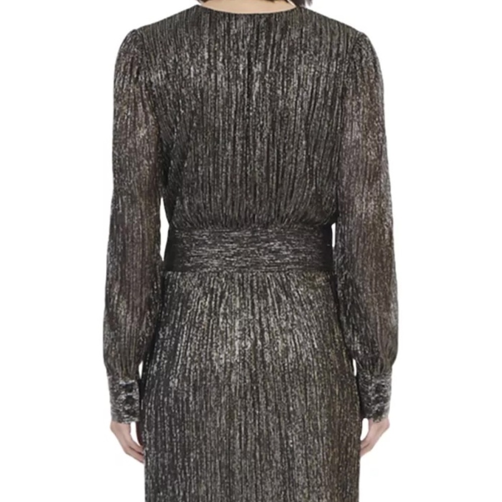 NWT | The Kooples | Metallic Tulip Skirt Mini Dress - Picture 4 of 12